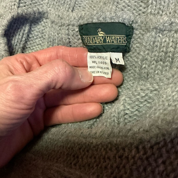 Vintage Gray Cable Knit Sweater Vest Sleeveless Cottagecore - Picture 2 of 10